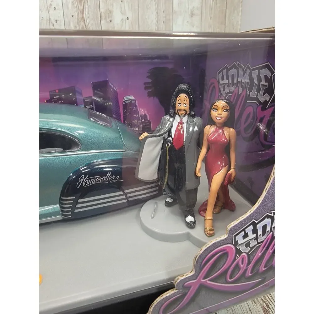 Jada Homie Rollerz Teal 47 Chevy Fleetline Official Car Club of the Homies 1/24